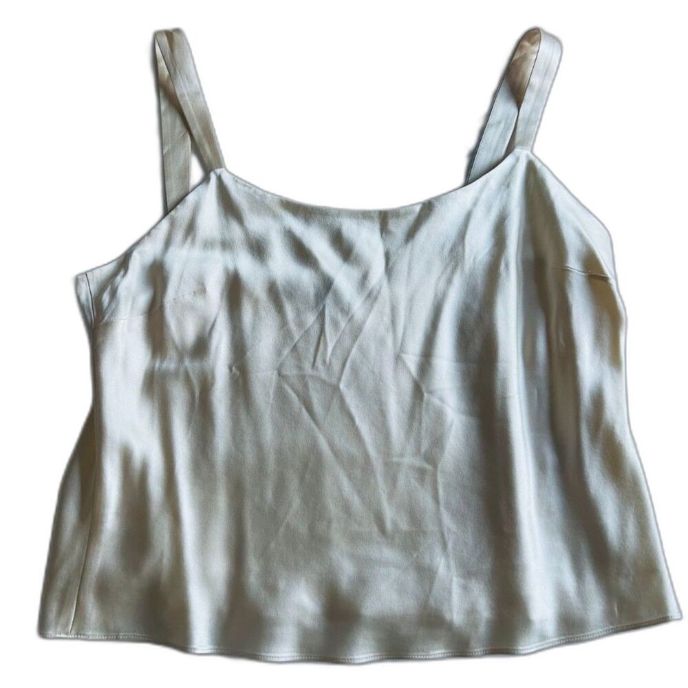 Lafayette 148 New York Ivory 100% Silk Camisole Tank Top